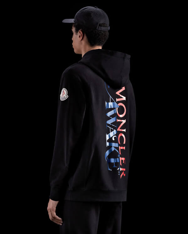 モンクレール パーカー コピー 20SS MONCLER GENIUS 1952 ブラック AWAKE NYコラボロゴスウェット 20040302